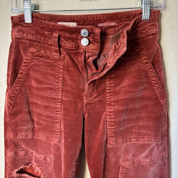 Anthropologie Pilcro The Wanderer Corduroy Distressed Pants - Picture 9 of 13